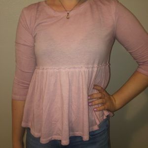 Arizona Pink Peplum Top